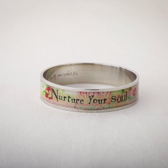 Kelly Rae Roberts Nurture Your Soul Colorful Bangle New - Picture 1 of 1